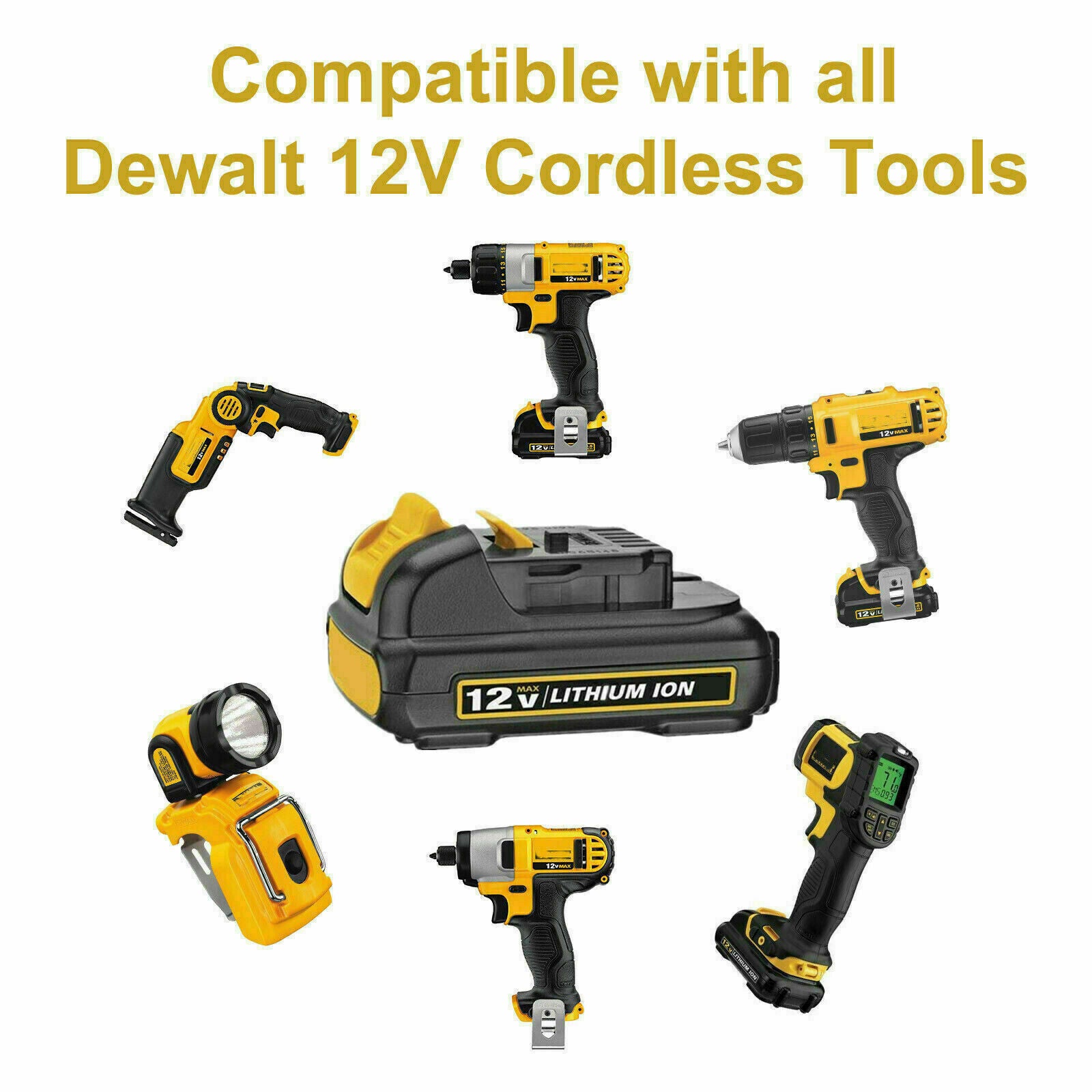 12V Battery for Dewalt DCD710 DCF610 DCF815 DCF813 12V Battery for Dewalt DCD710 DCF610 DCF815 DCF813